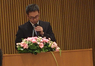 在タイ日本国大使館の鷹合一真一等書記官の<br/>基調講演