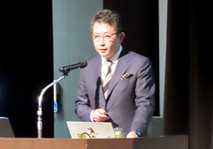 柳井電機工業(株)柳井社長の講演