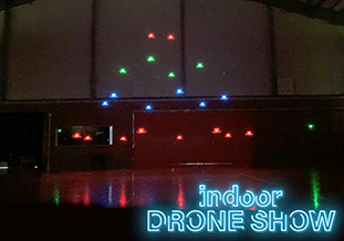 ドローンショーの様子<br />(写真提供:株式会社オーイーシー)