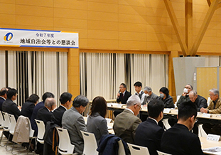 鴛野校区連合自治会長による挨拶