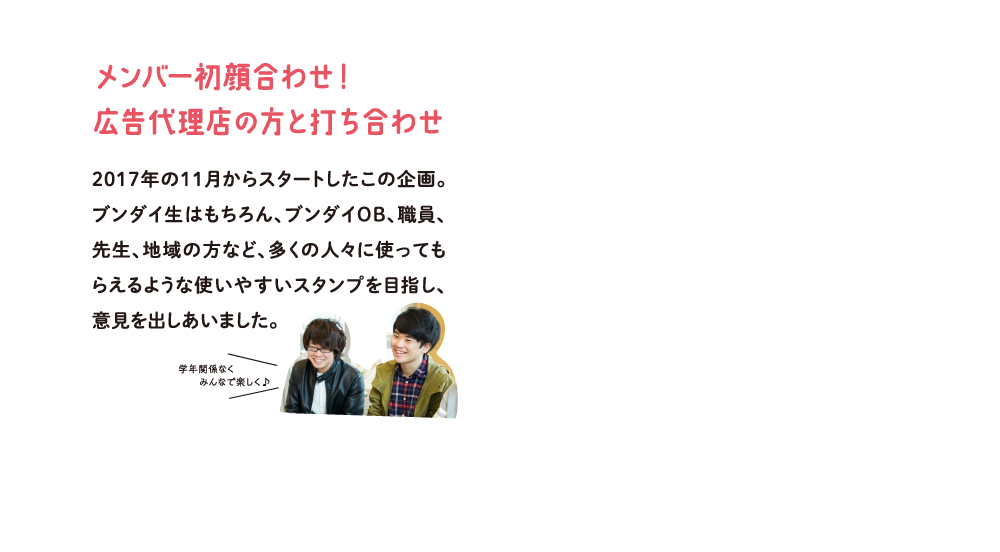 1回目メンバー初顔合わせ！広告代理店の方と打合せ