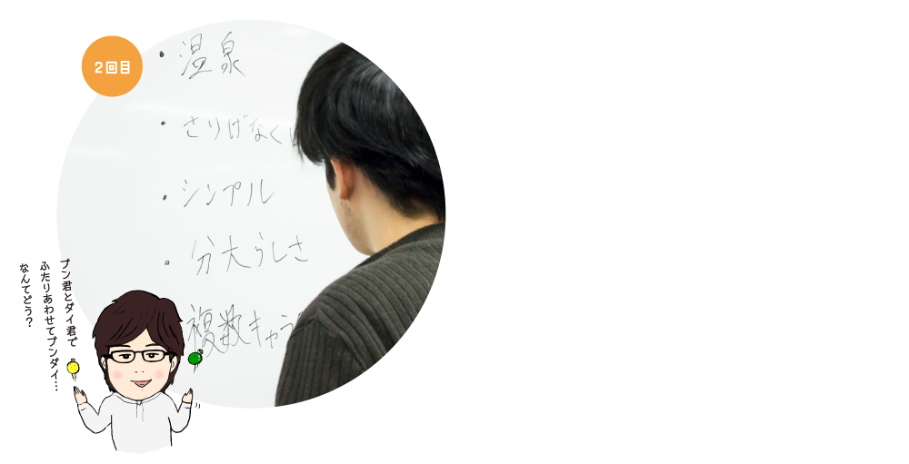 2回目どんなキャラクターがいいかな？みんなでアイディアを出し合う！