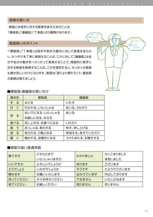 インターンシップビジネスマナーブック2018